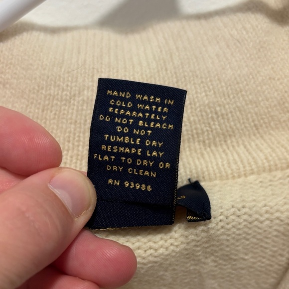 Brooks Brothers Cream Cowl Neck Sweater - Picture 4 of 4